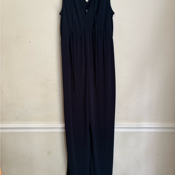 BCBGMaxAzria Jumpsuit Woman Size S Navy Sleeveless NWT - Picture 2 of 4